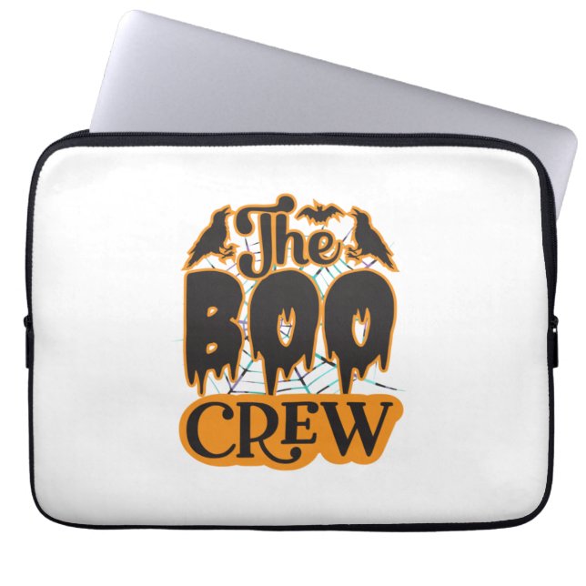 Halloween Boo Crew Laptop Fodral (Framsidan)