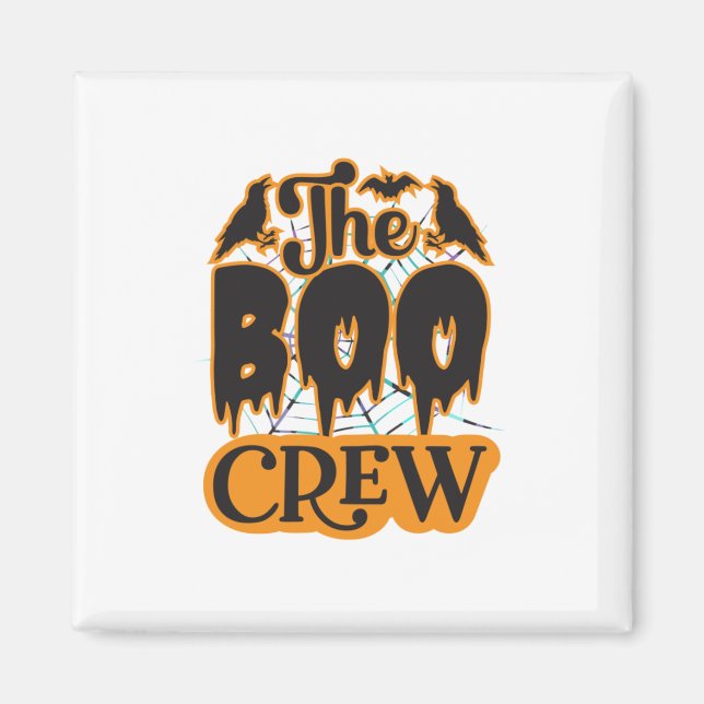 Halloween Boo Crew Magnet (Framsidan)