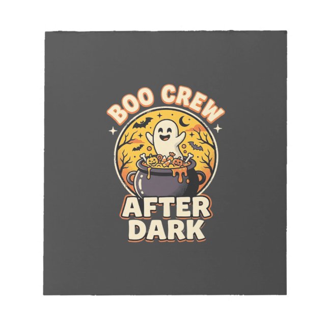 Halloween Boo Crew-märke Anteckningsblock (Framsida)