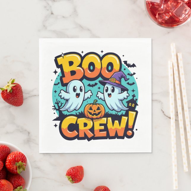 Halloween Boo Crew Pappersservett (Insitu)