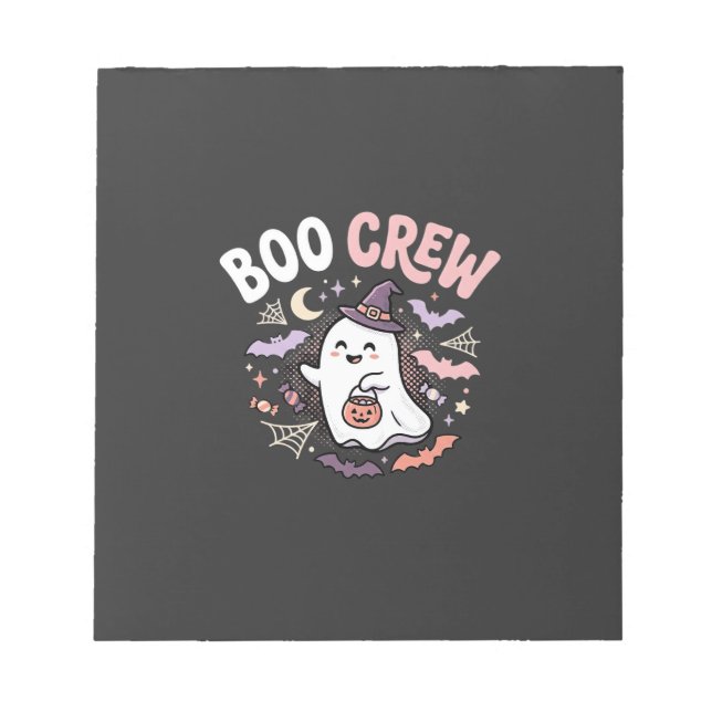 Halloween Boo Crew Spöke Anteckningsblock (Framsida)