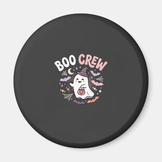 Halloween Boo Crew Spöke Magnet (Framsidan)