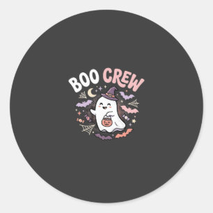 Halloween Boo Crew Spöke Runt Klistermärke
