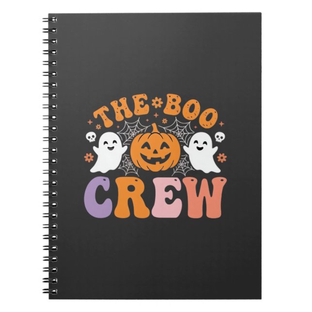 Halloween Boo Crew Spökpumpa Design_1 Anteckningsbok (Framsidan)