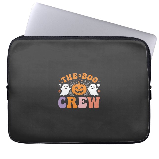 Halloween Boo Crew Spökpumpa Design_1 Laptop Fodral (Framsidan)