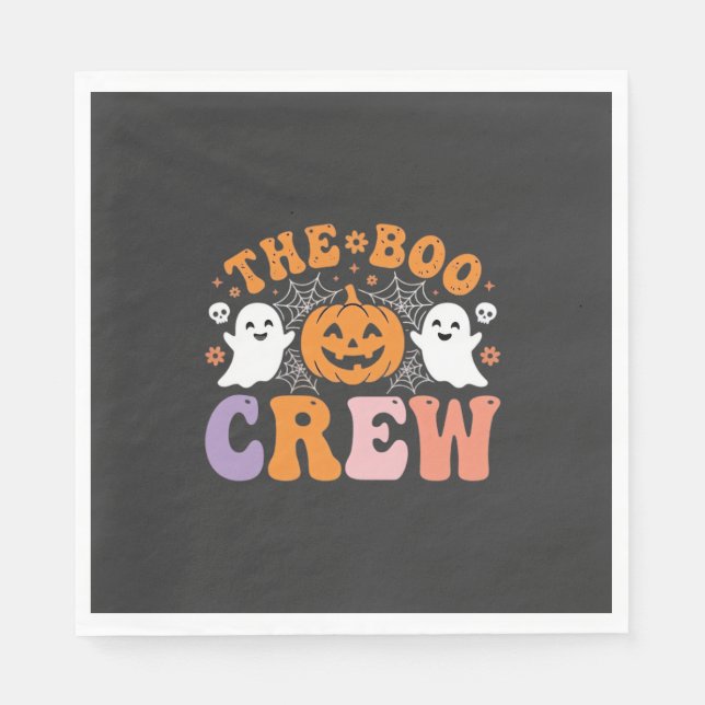 Halloween Boo Crew Spökpumpa Design_1 Pappersservett (Framsidan)