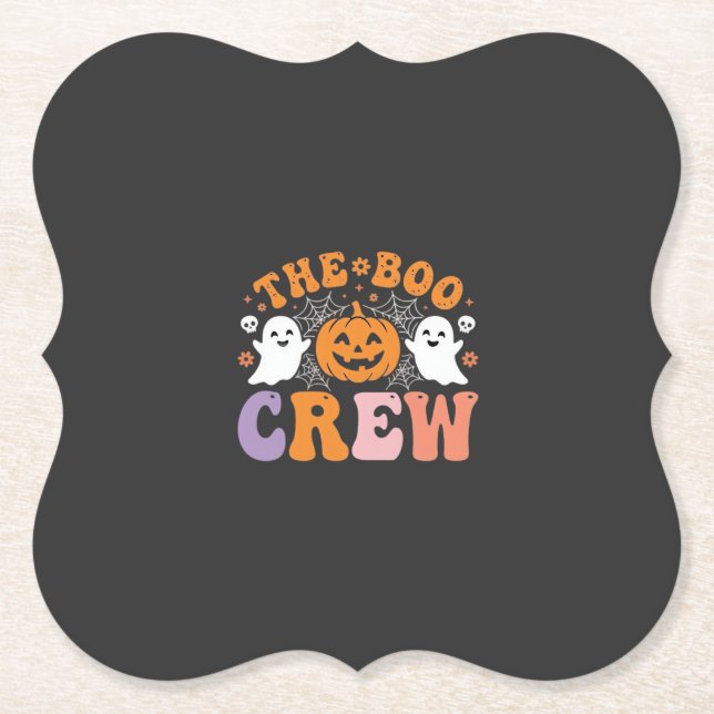 Halloween Boo Crew Spökpumpa Design_1 Underlägg Papper (Framsida)