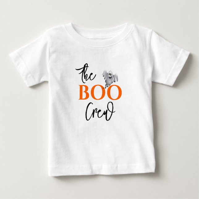 Halloween BOO Crew T Shirt (Framsida)