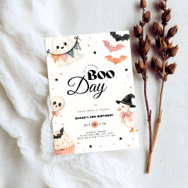 Halloween Boo-dags födelsedagsinbjudan  Inbjudningar