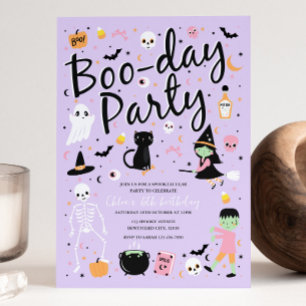 Halloween BOO-DAY Party-inbjudan Inbjudningar
