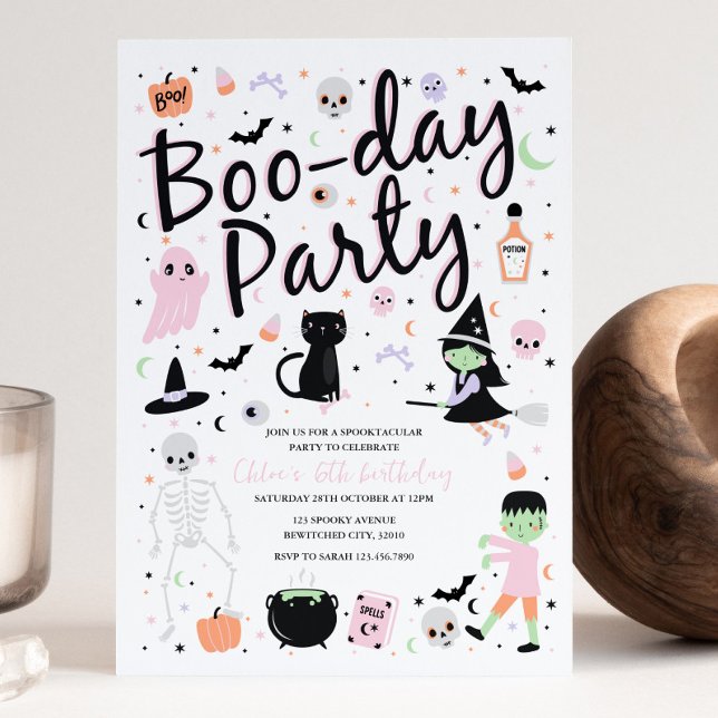 Halloween BOO-DAY Party-inbjudan Inbjudningar (Skapare uppladdad)