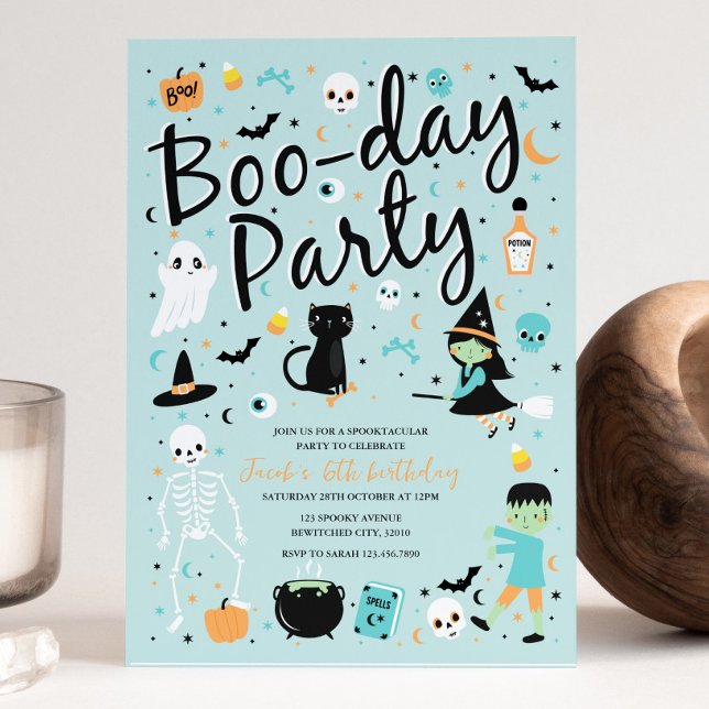 Halloween BOO-DAY Party-inbjudan Inbjudningar (Skapare uppladdad)