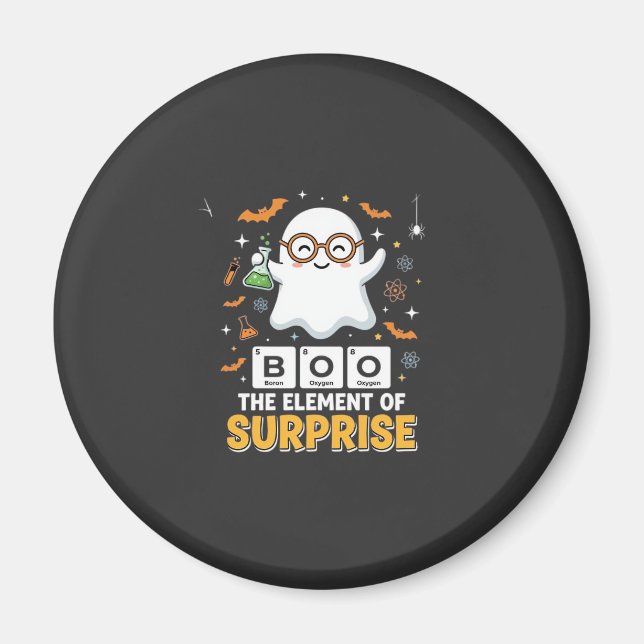 Halloween Boo Element av Överraskning Spökdesign_1 Magnet (Framsidan)