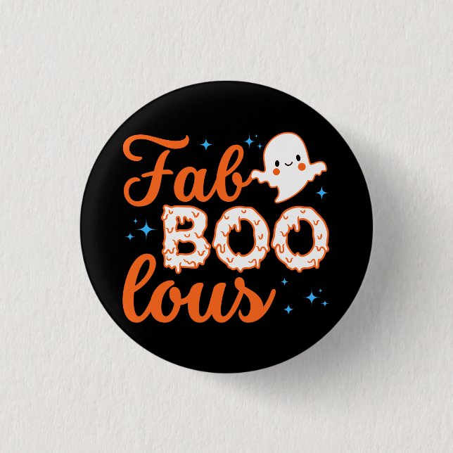 Halloween Boo Funny Knapp (Framsida)