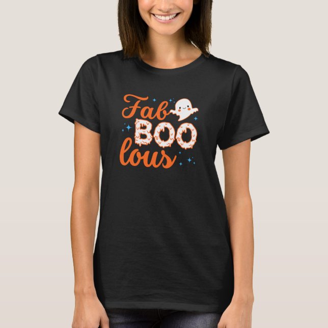 Halloween Boo Funny T Shirt (Framsida)