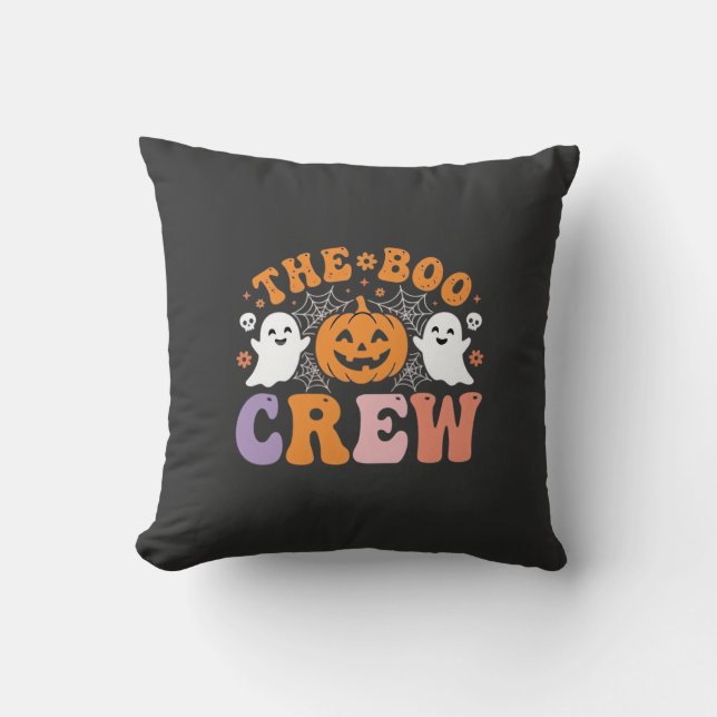 Halloween Boo-gänget Spökpumpa Design_1 Kudde (Framsida)