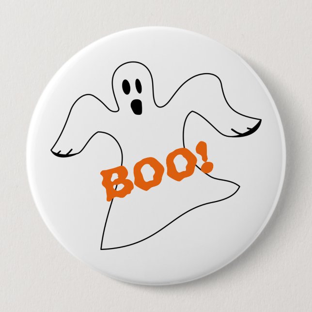 Halloween Boo Ghost Knapp (Framsida)