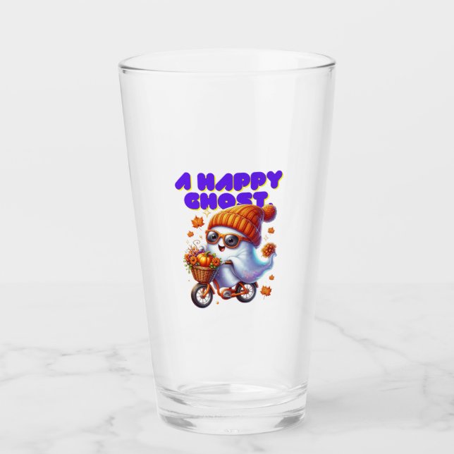 Halloween Boo Ghost Mjölk Tea Glass Kopp (Framsida)