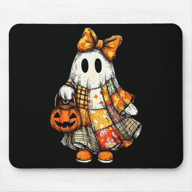 Halloween Boo Ghost Patchwork Quilter Quilting Sew Musmatta (Framsidan)