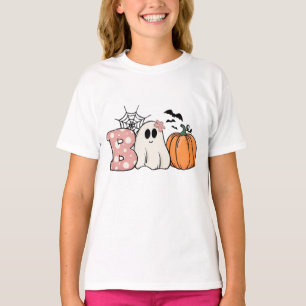 Halloween Boo Ghost Pumpkin Fladdermöss Cobweb T Shirt