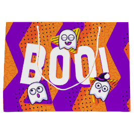 Halloween BOO Ghosts Orange Party Bag