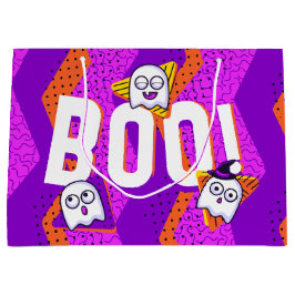 Halloween BOO Ghosts Purple Party Bag