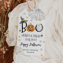 Halloween Boo Här Har Du En Gottis Tag