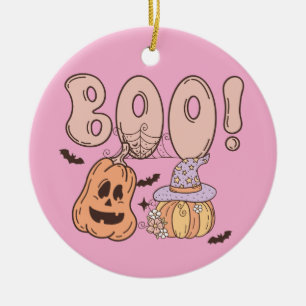 Halloween Boo Julgransprydnad Keramik
