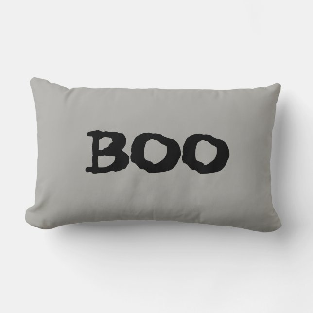 Halloween Boo Kuslig Kastkudde Lumbarkudde (Framsida)