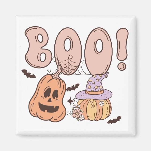 Halloween Boo Magnet (Framsidan)