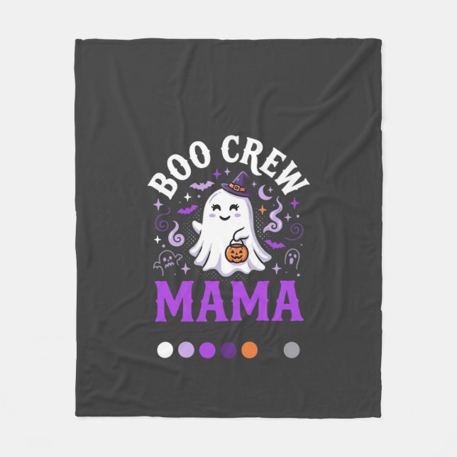 Halloween Boo Mamma Magi Fleecefilt (Framsidan)