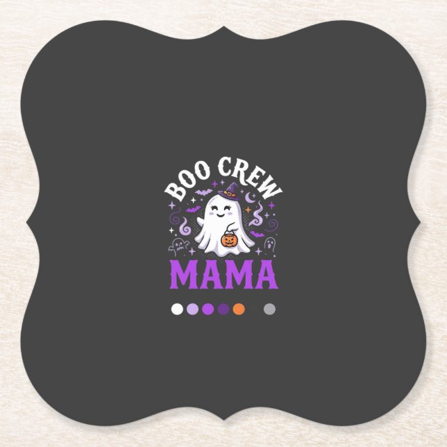 Halloween Boo Mamma Magi Underlägg Papper (Framsida)