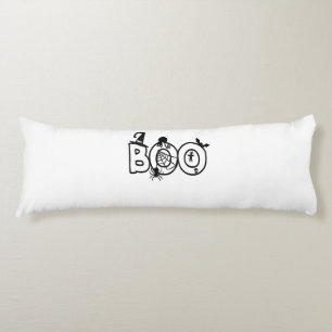 Halloween Boo med Witches Hat Black Cat Spider Kroppskudde