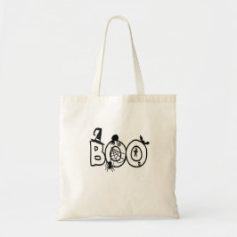 Halloween Boo med Witches Hat Black Cat Spider Tygkasse