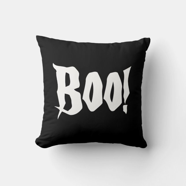 Halloween Boo Pillow Kudde (Framsida)