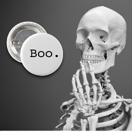 Halloween Boo Sarcastic Minimalist Knapp