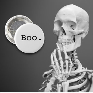 Halloween Boo Sarcastic Minimalist Knapp