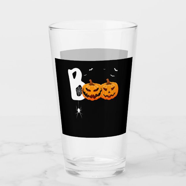 Halloween Boo Scary Pumpkins Spider Bus eller godi Glaskopp (Framsida)