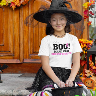 Halloween BOO Skrämmer abway Breast Cancer T Shirt