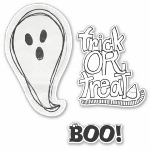 Halloween Boo Spöke Klistermärken