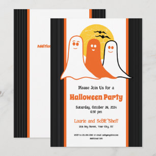 Halloween Boo Spöken, barn, familj Inbjudningar