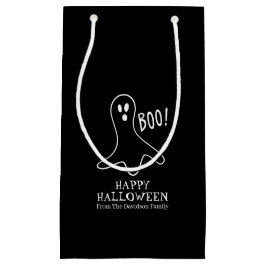 Halloween boo-spöksvarta och vita anpassningsbar