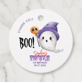 Halloween Boo Spooktacular Ghost Favor Gåvor Etiketter