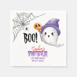 Halloween Boo Spooktacular Ghost Pappersservett