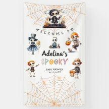Halloween Boo Spooky Skeletons Costume Baby Shower