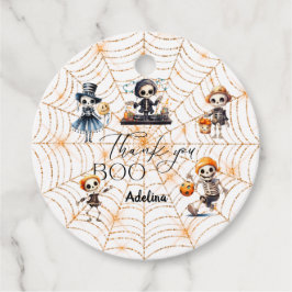Halloween Boo Spooky Skeletons Costume Baby Shower Gåvor Etiketter