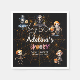 Halloween Boo Spooky Skeletons Costume Baby Shower Pappersservett