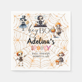 Halloween Boo Spooky Skeletons Costume Baby Shower Pappersservett