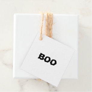 Halloween Boo svart och vit spooky blank Gåvor Etiketter