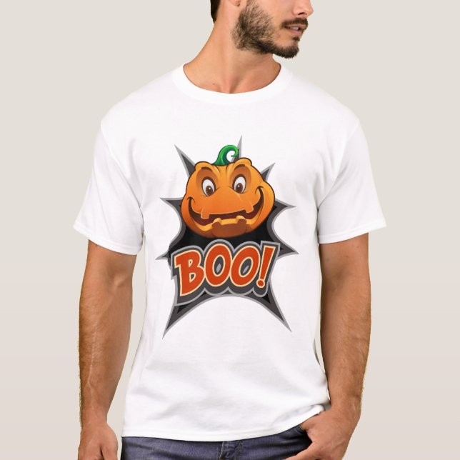 Halloween Boo     T Shirt (Framsida)